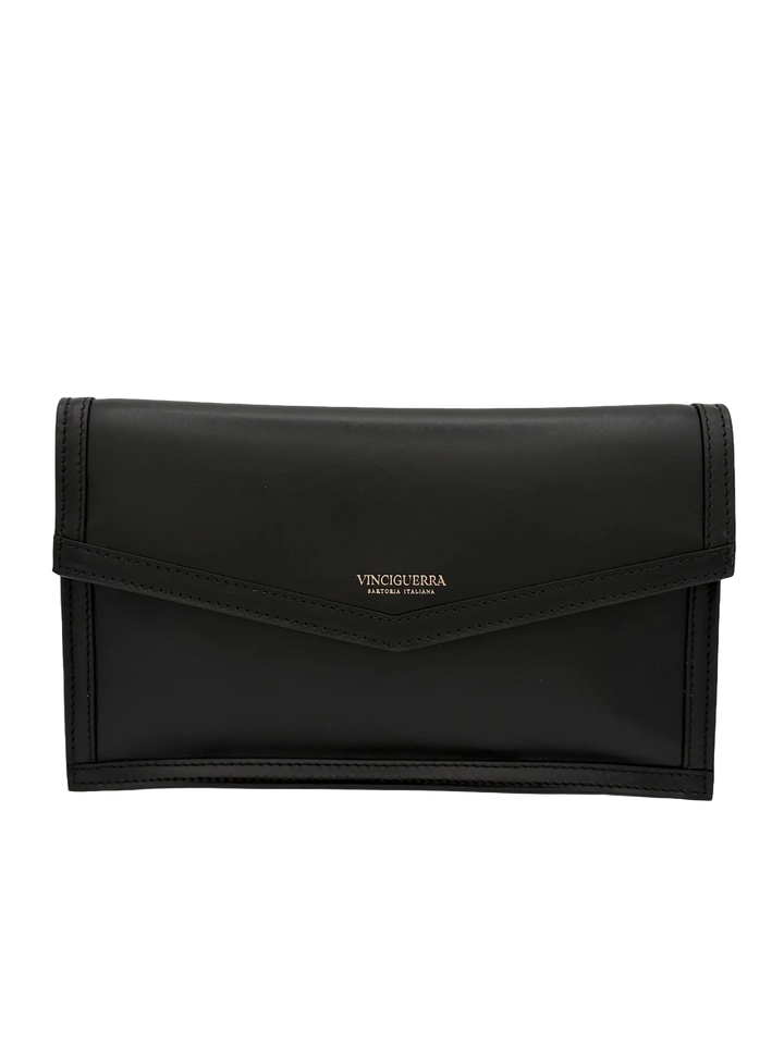 ICON - Pochette in Pelle Nera