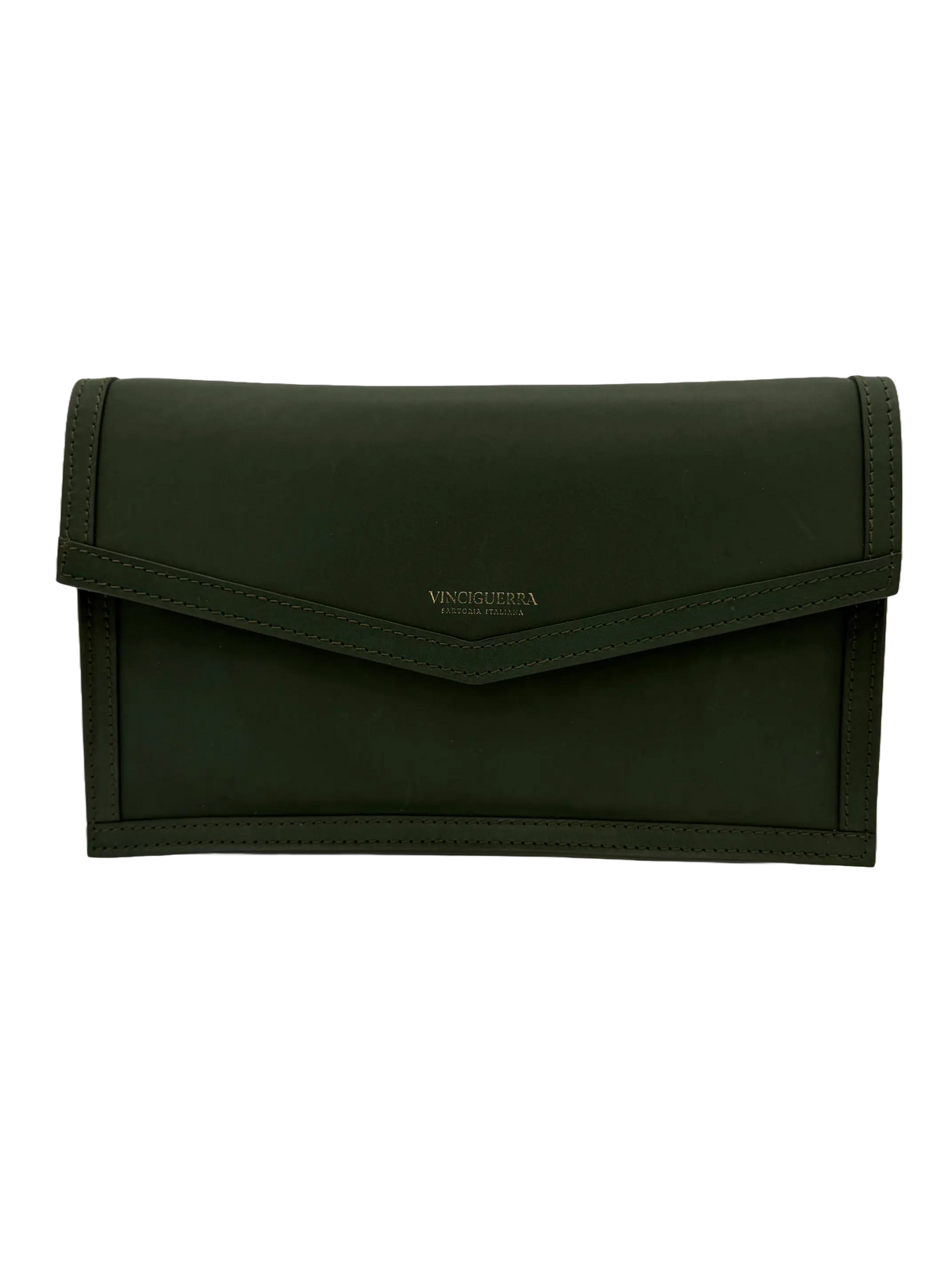 ICON - Pochette in Pelle Verde
