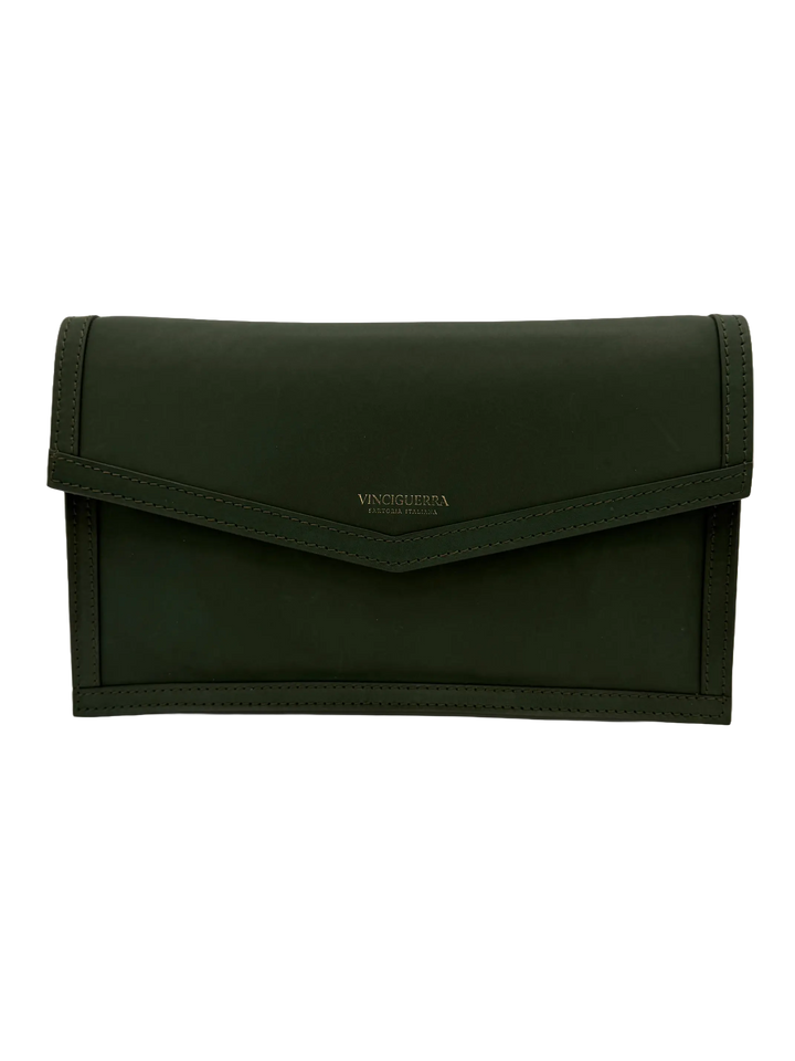 ICON - Pochette in Pelle Verde