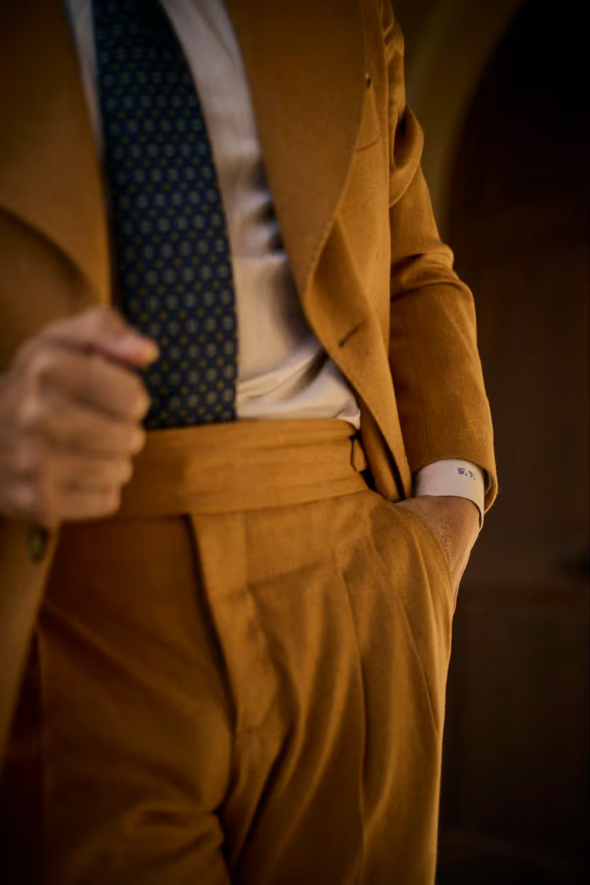 Abito su misura uomo — Vinciguerra Sartoria Italiana, lavorazione artigianale a Milano
